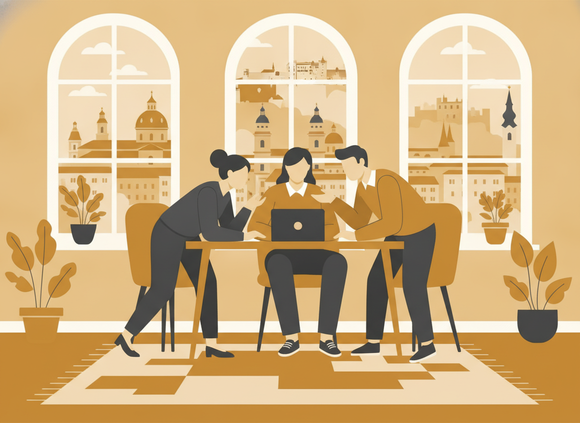 Honeyfield Team bei der Zusammenarbeit